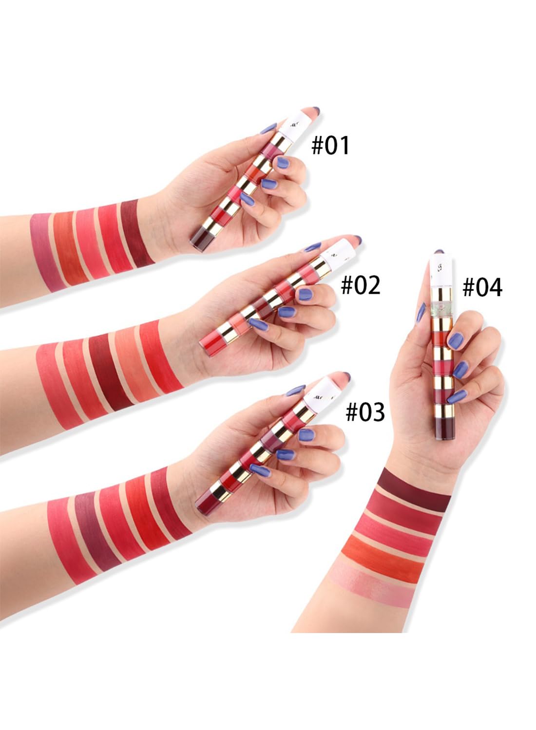 Cmaadu 20 Colors Liquid Lipstick Set, Matte Finish, Long-Lasting, Highly Pigmented, Non-Sticky, Waterproof Lip Gloss Collection for Women, Makeup Gift Set