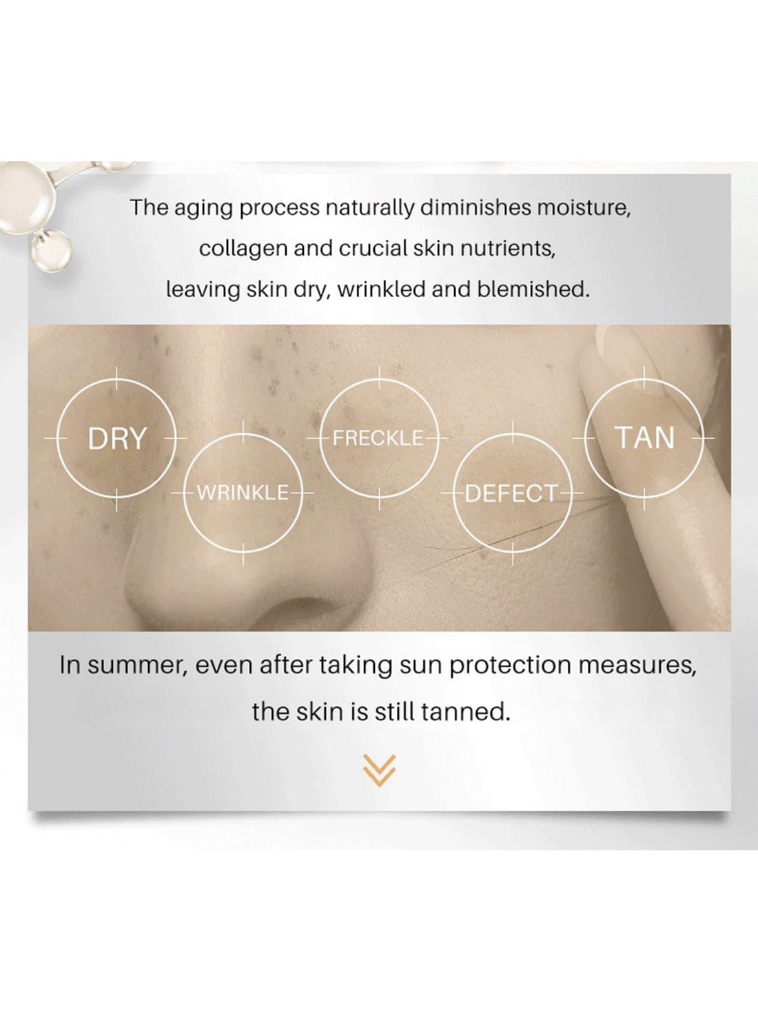 2% Glutathione Facial Serum, Whitening and Anti-Wrinkle Essence - 30ml