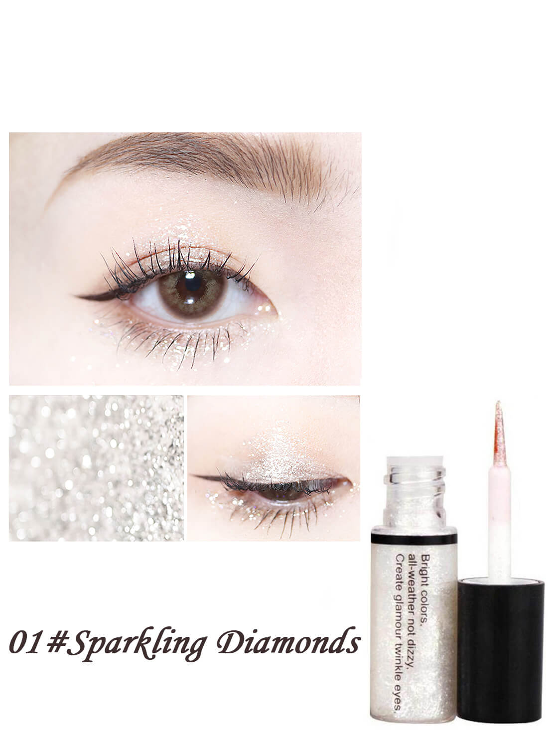 5 Colors Glitter Liquid Eyeshadow Set