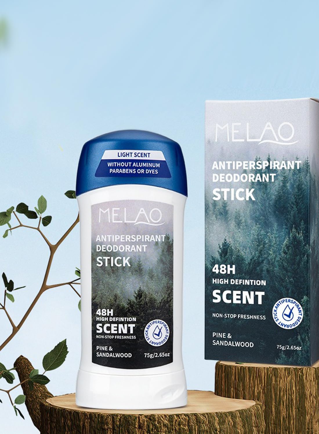 Antiperspirant Deodorant Stick for Men, Long Lasting Refreshing Gentle Underarm Care, 48 Hour Sweat and Odor Protection, Relieve Body Odor 75g