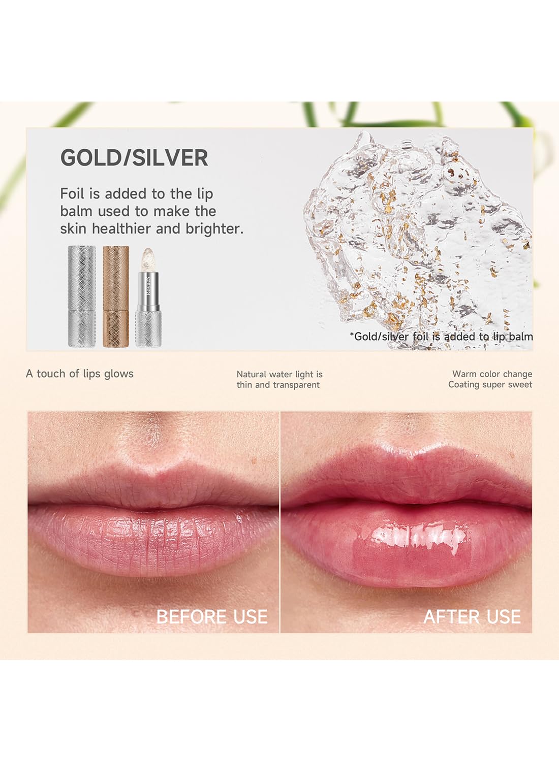 Temperature Color Changing Lipstick, Moisturizing Long Lasting Tinted Lip Balm, Nourishing Lip Moisturizer, Hydrating Lip Gloss