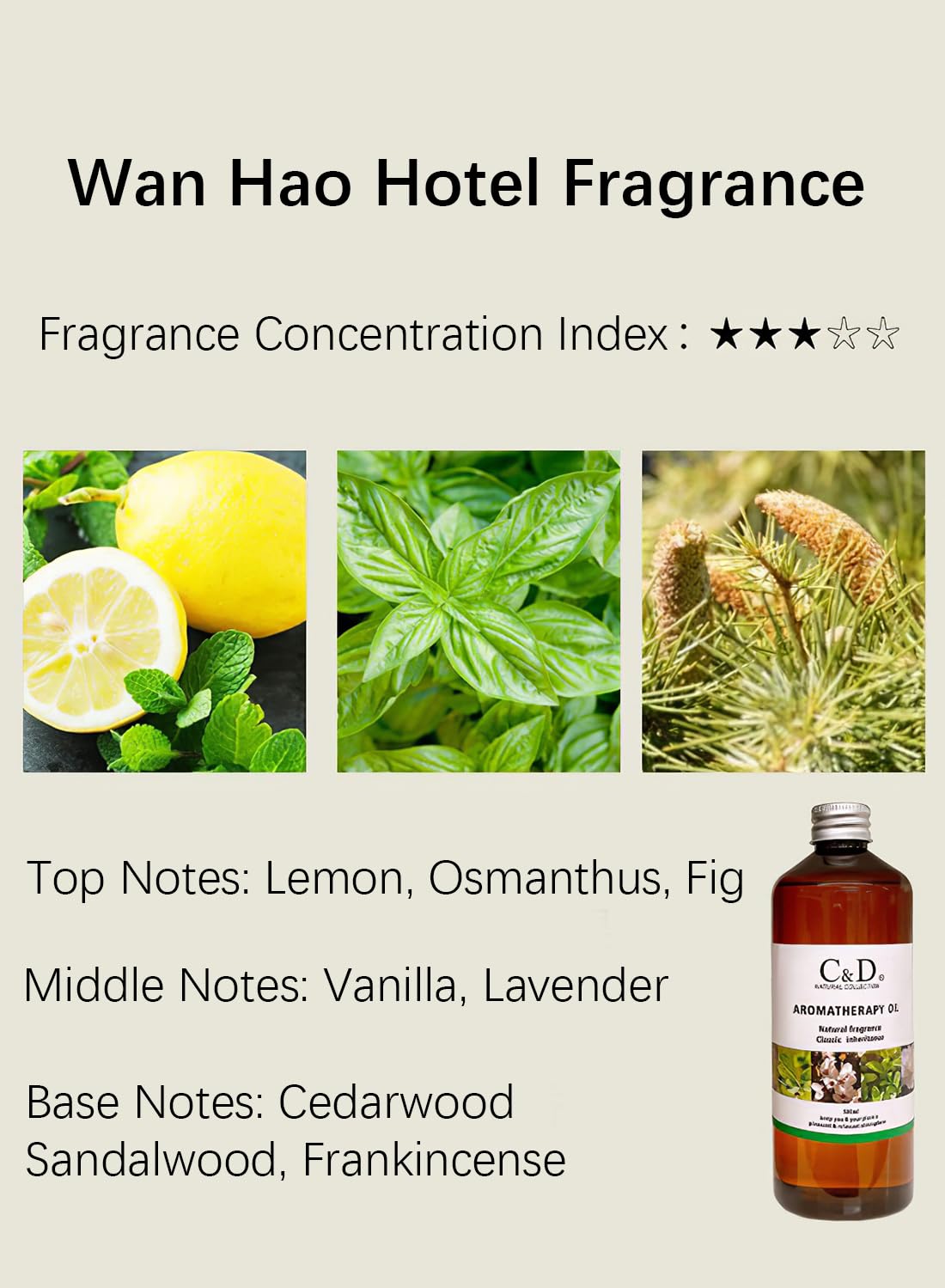 Aromatherapy Oil, Fresh Natural Long Lasting Classic Reed Diffuser Refill for Bedroom Bathroom Office Home Decor, Scented Gift Set, Purify Air, Pressure Relief 500ml