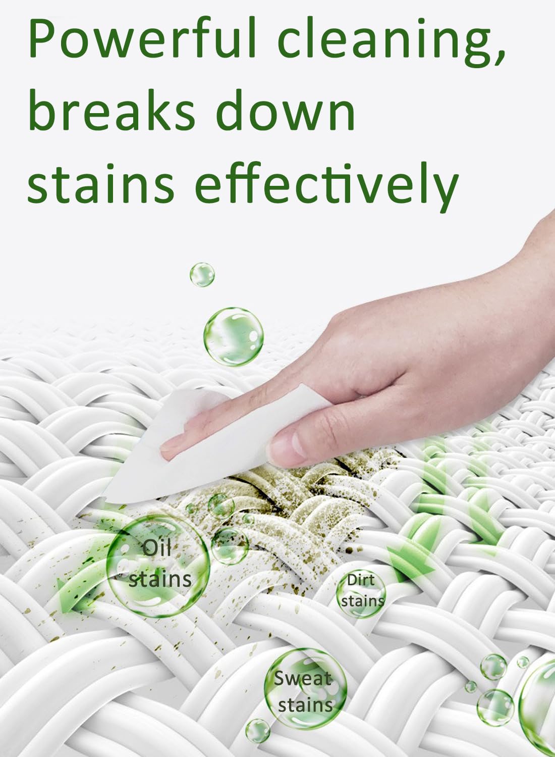 Cleaning Wipes, Instant Stain and Spot Remover Wet Wipes for Clothes 20Pcs
