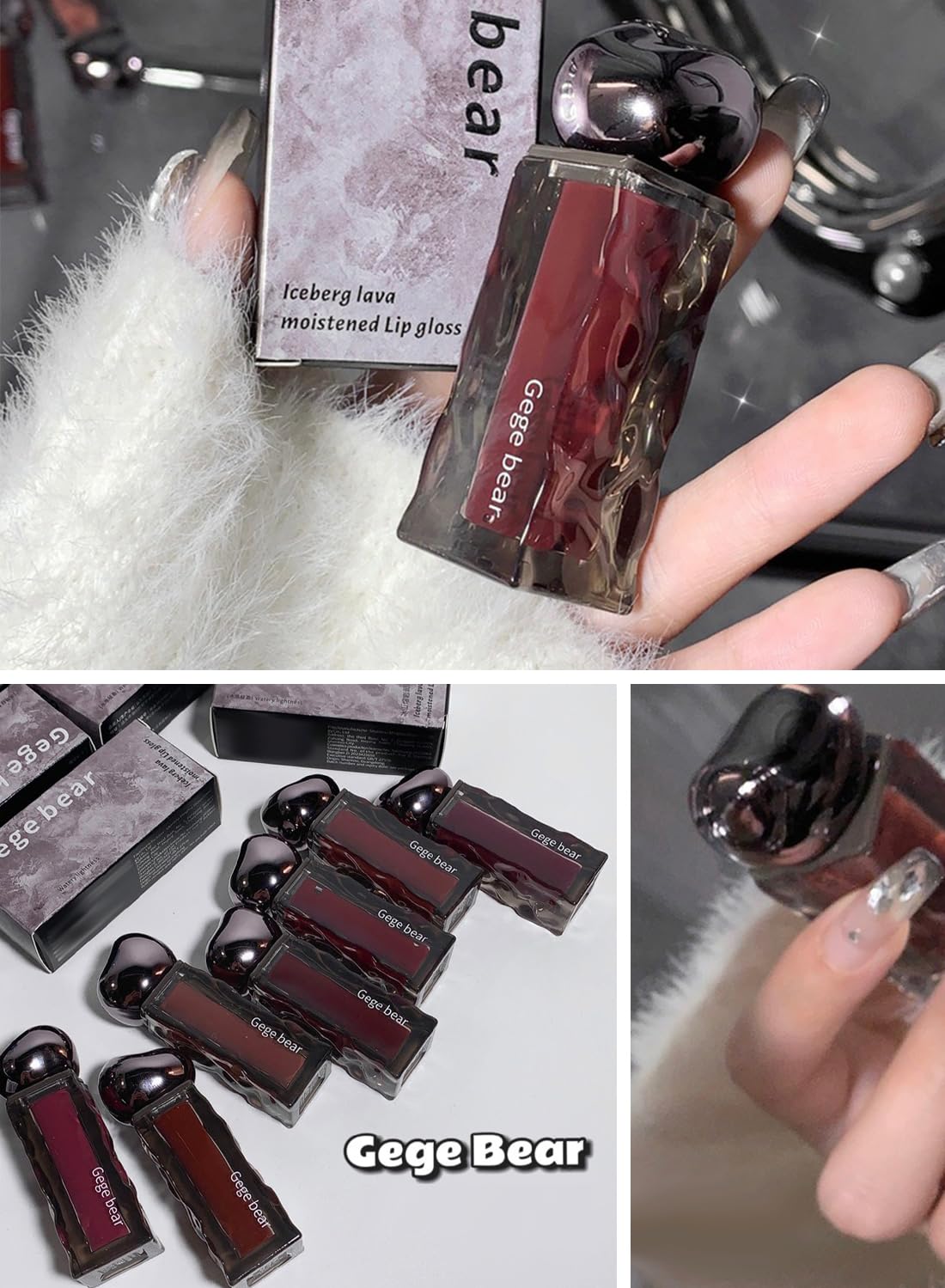 Lip Gloss, Mirror Glossy Ultra Hydrating Long Lasting Nonstick Cup Moisturizing High Pigmented Liquid Lipstick, Plump Lips and Improve Complexion
