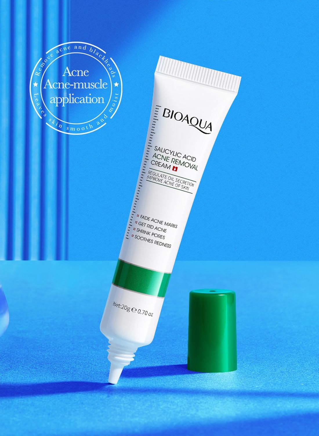 Acne Spot Treatment Cream with Salicylic Acid, Tightening Pore Facial Cream, 20g