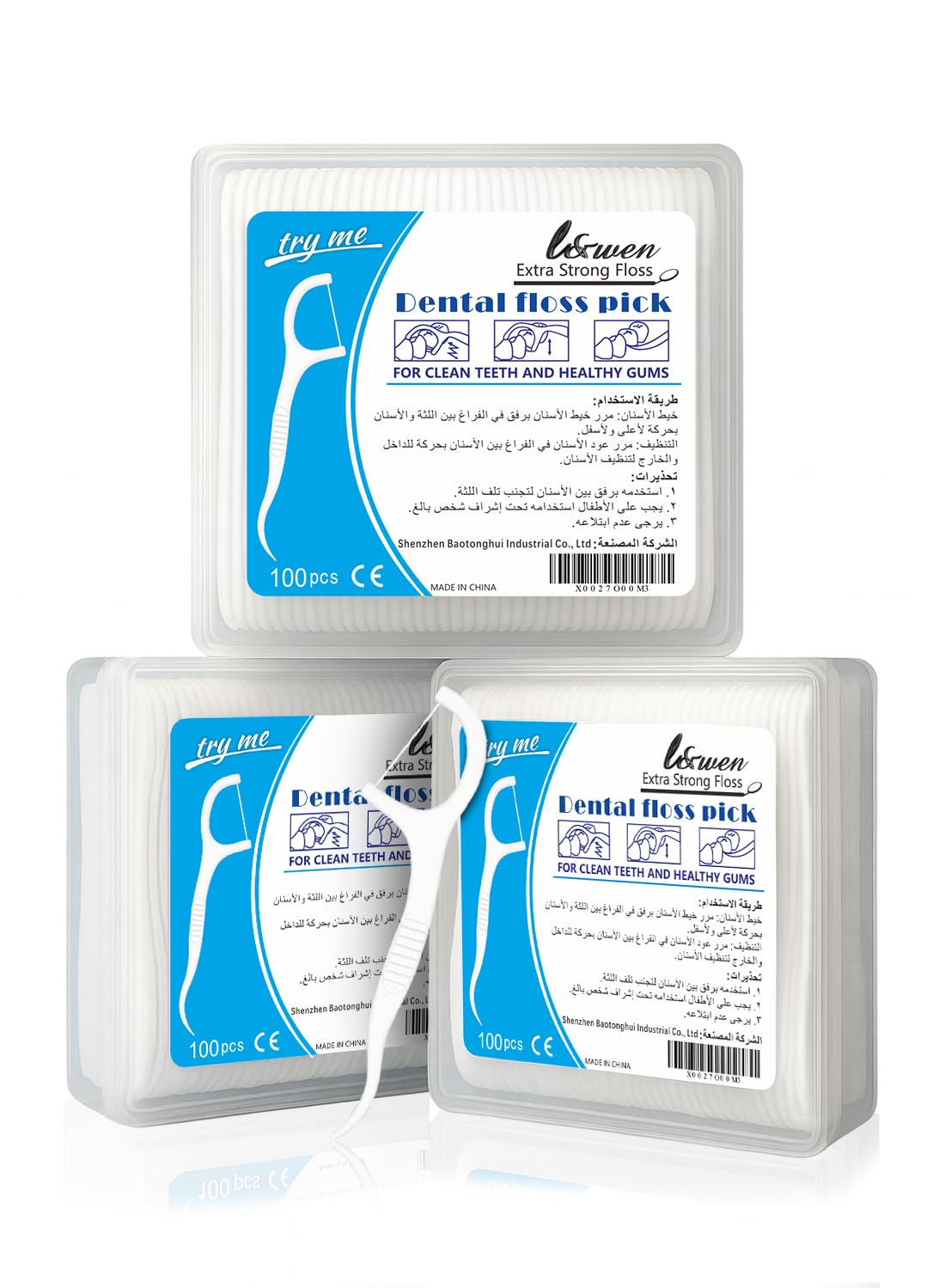 Disposable Dental Floss Picks, Portable Toothpicks Flossers