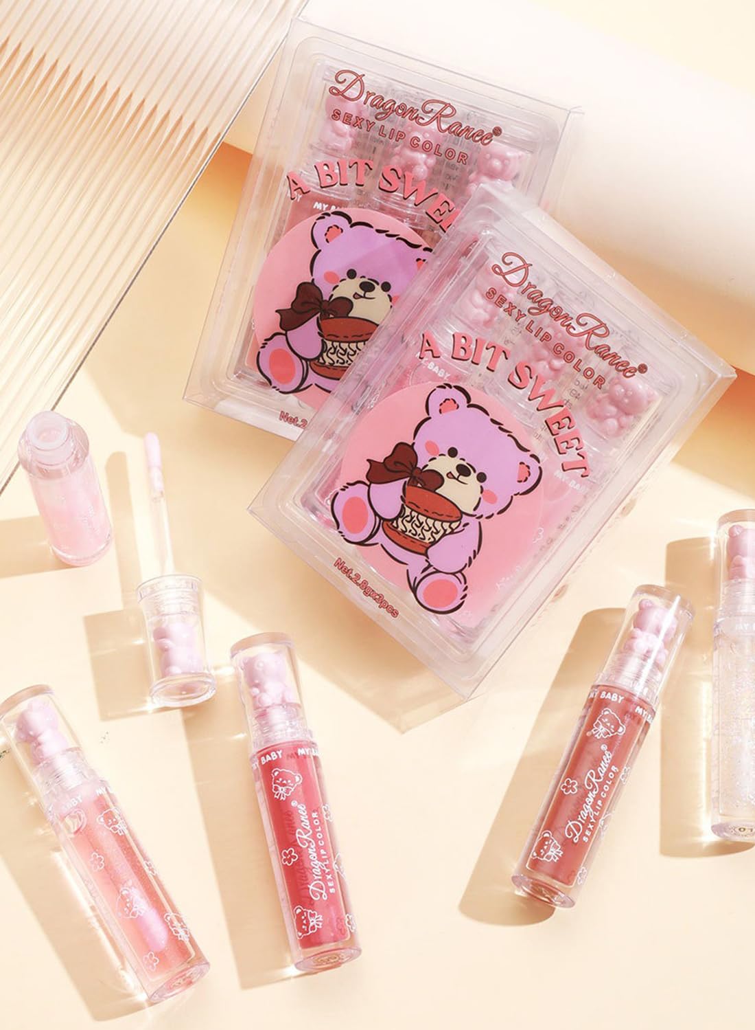 3Pcs Glossy Lip Glaze Set