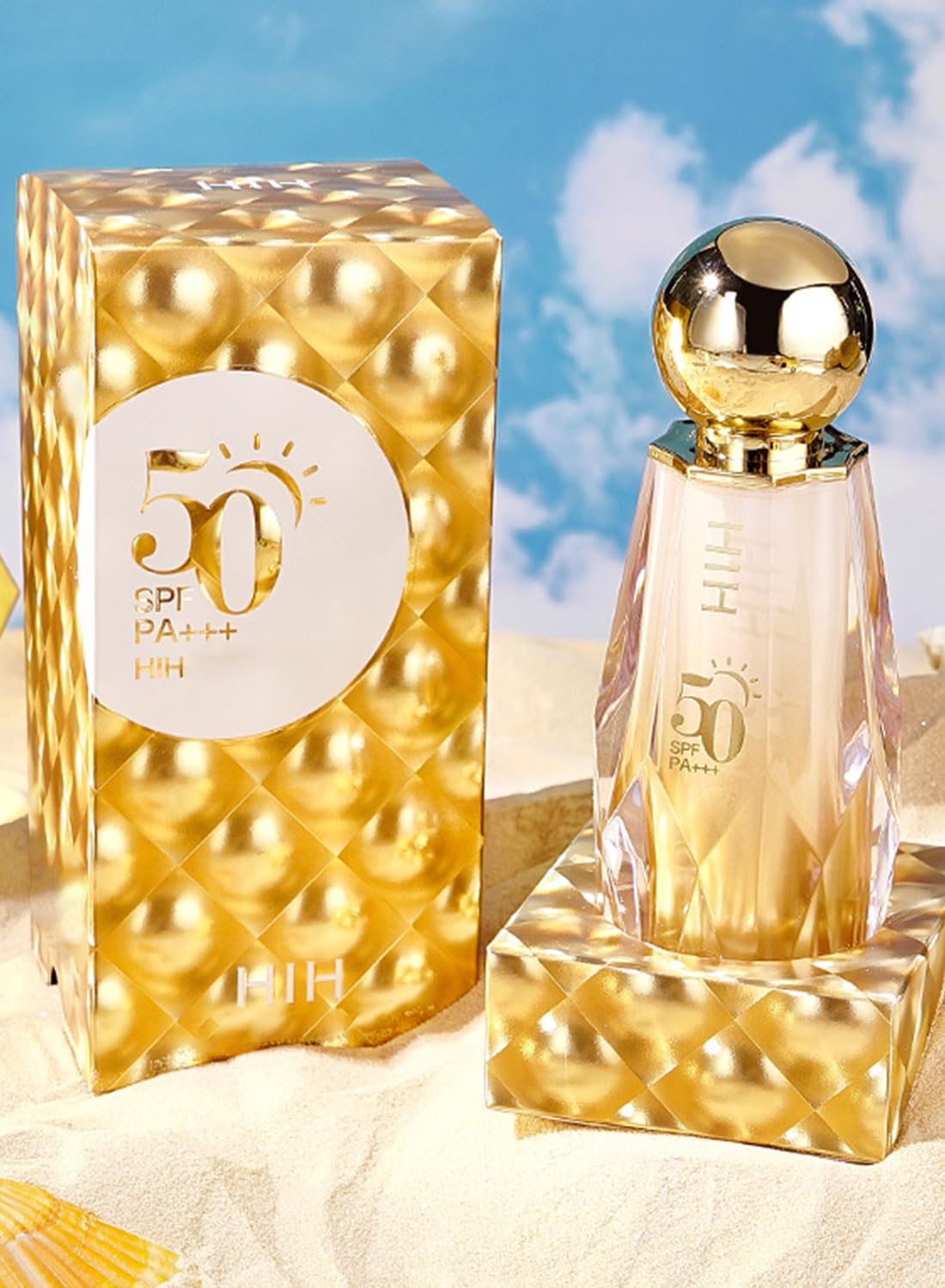 Isolation Sunscreen SPF 50 PA+++ Refreshing Moisturizing Non-Sticky Brighten Natural Long Lasting Professional Sunscreen for Face for Women 30ML