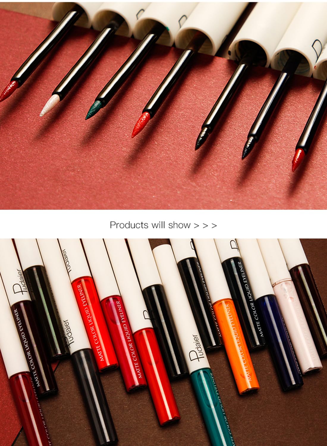 Liquid Eyeliner, Quick Drying Waterproof Sweatproof Eyeliner Makeup, High Pigment Shades Eye Makeup Wear for Women