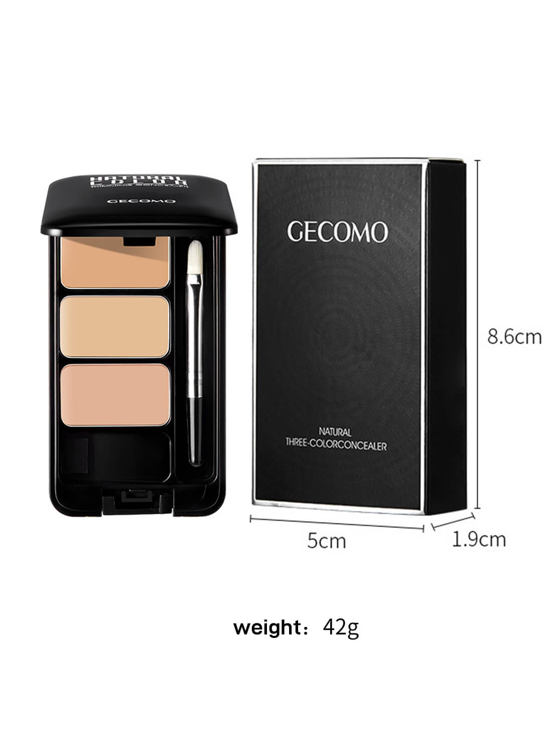 GECOMO Three-Color Concealer Palette