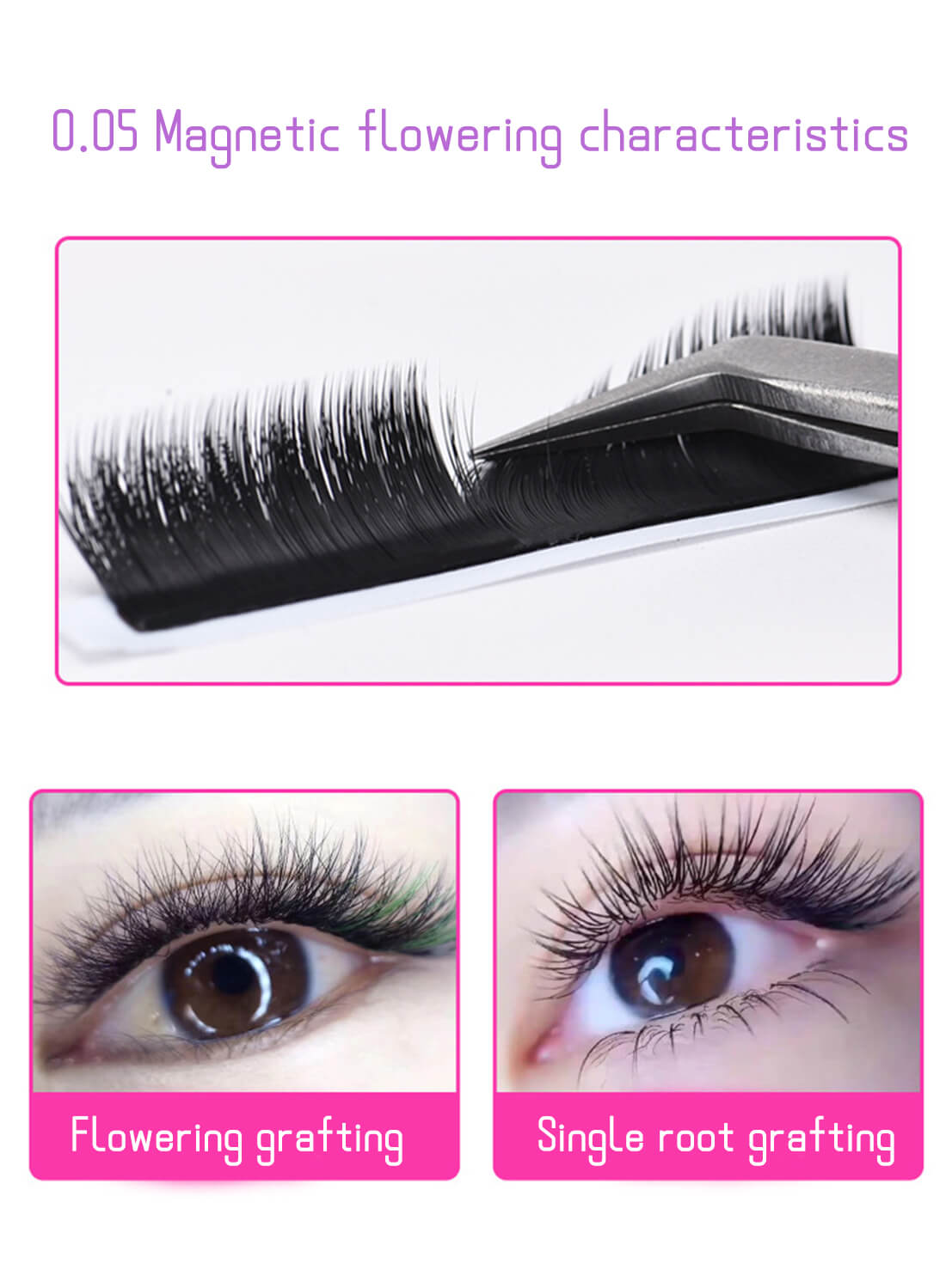 JIANMEI Fake False Eyelashes Grafting