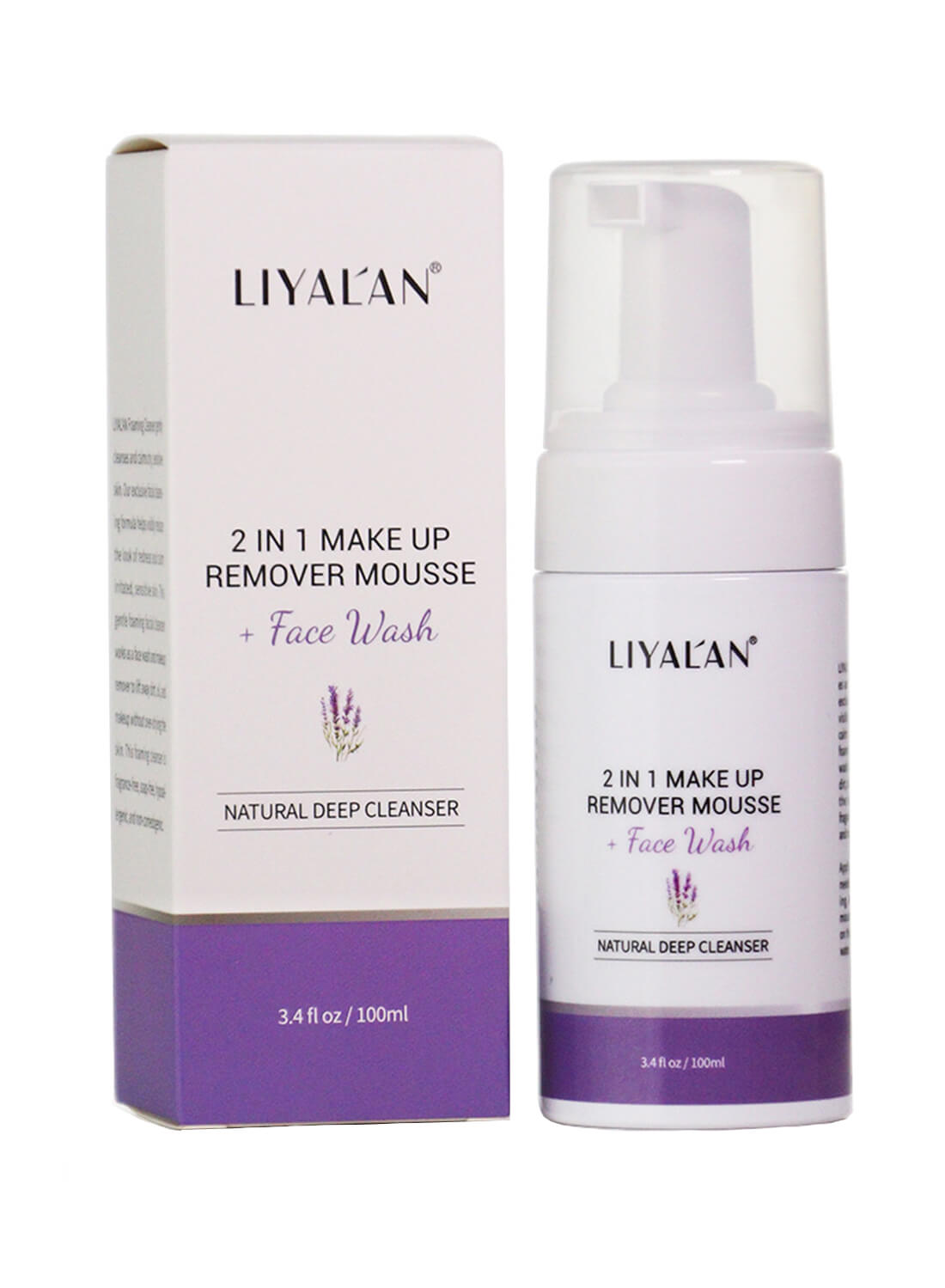 Liyalan 2 in 1 Make Up Remover Mousse 100ml