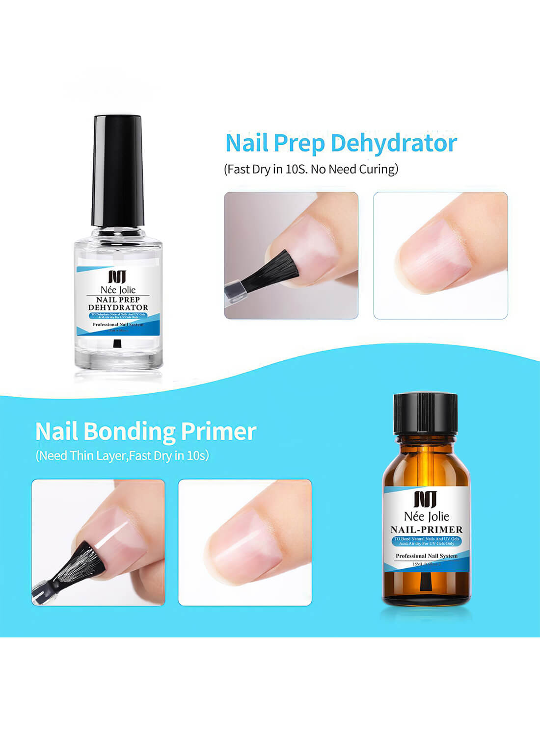 Nee Jolie Nail Prep Dehydrator and Nail Primer Set