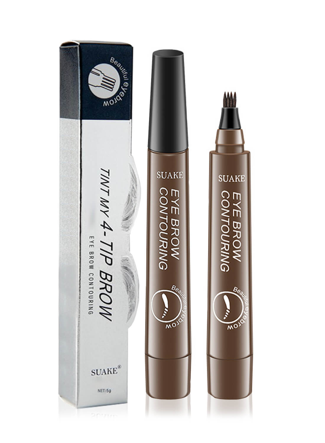 Eyebrow Pen Liquid with a Micro-Fork Tip