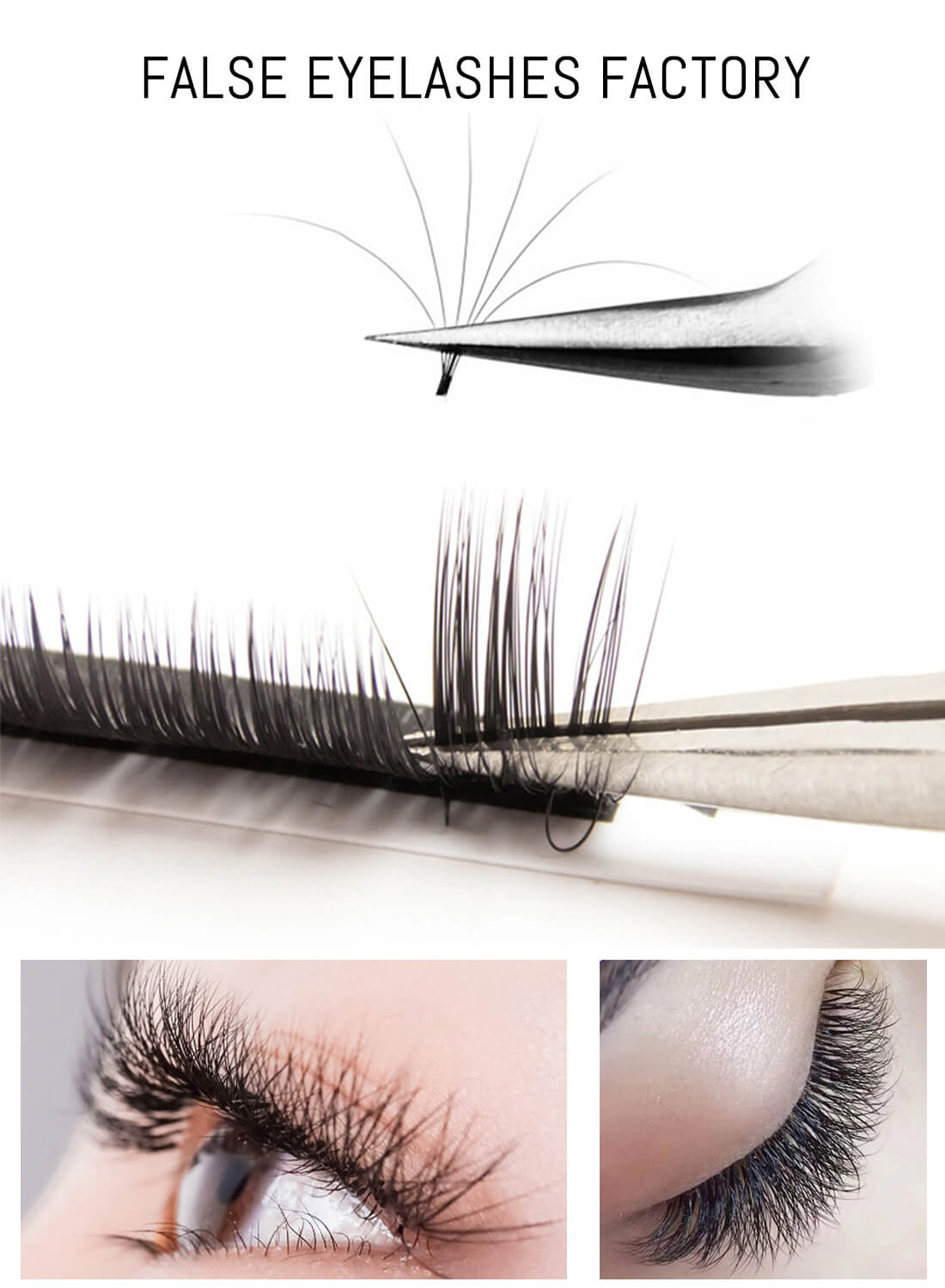 L&wen Auto Fans Fake False Eyelashes for Extension Grafting