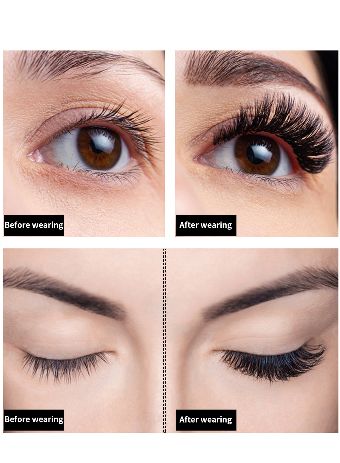 L&wen Auto Fans Fake False Eyelashes for Extension Grafting