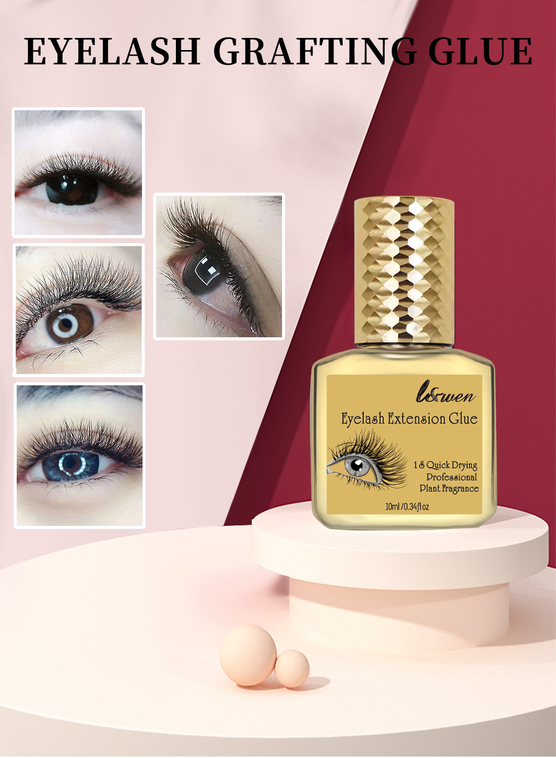 L&wen Eyelash Extension Glue without Eyes Open 10ml