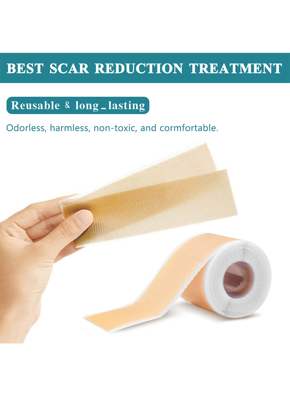 ELAIMEI Silicone Scar Sheets Skin Care 4cm*1.5m