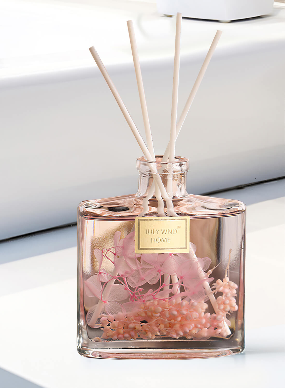 JULY WND Flower Reed Diffuser with Incense Diffuser Sticks 120ml