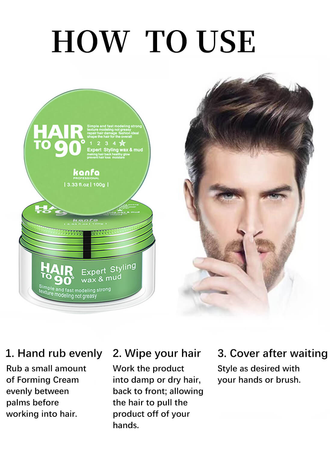 KANFA Hair Wax Hair Styling Pomade 75g