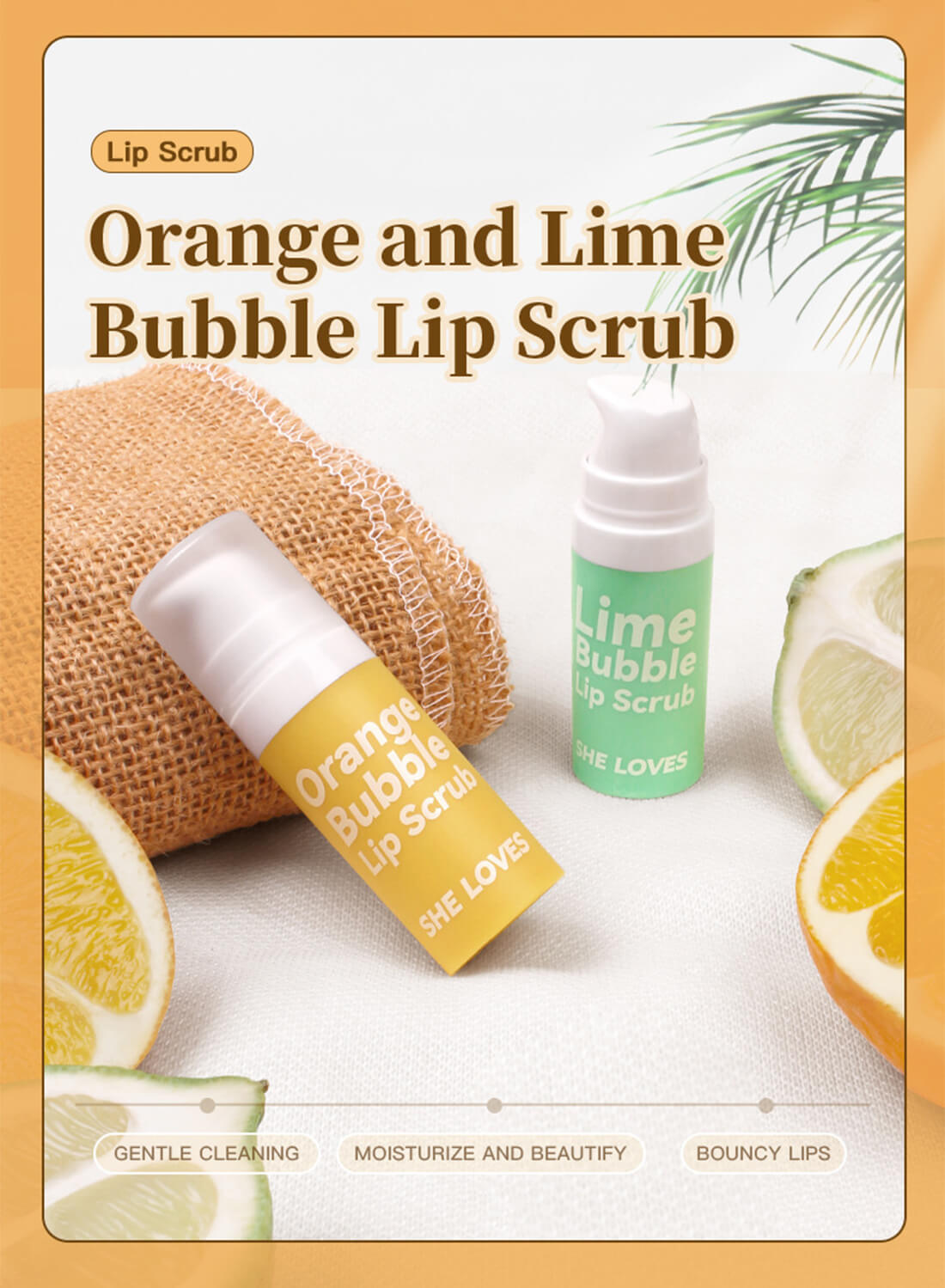 SHELOVES 2Pcs Bubble Lip Scrub Set