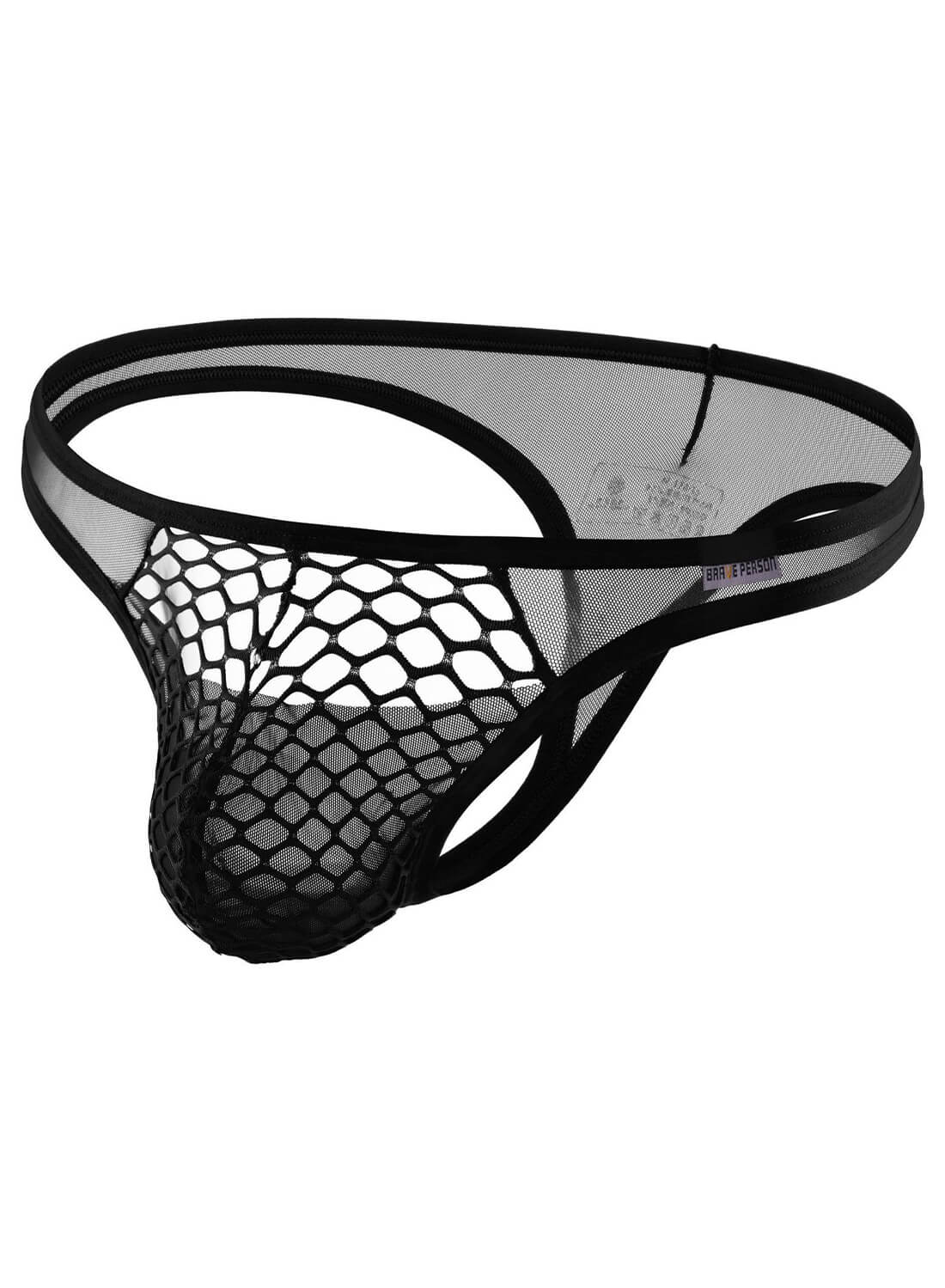 Men's Underwear, Low Rise Mesh G-String Underpants for Male