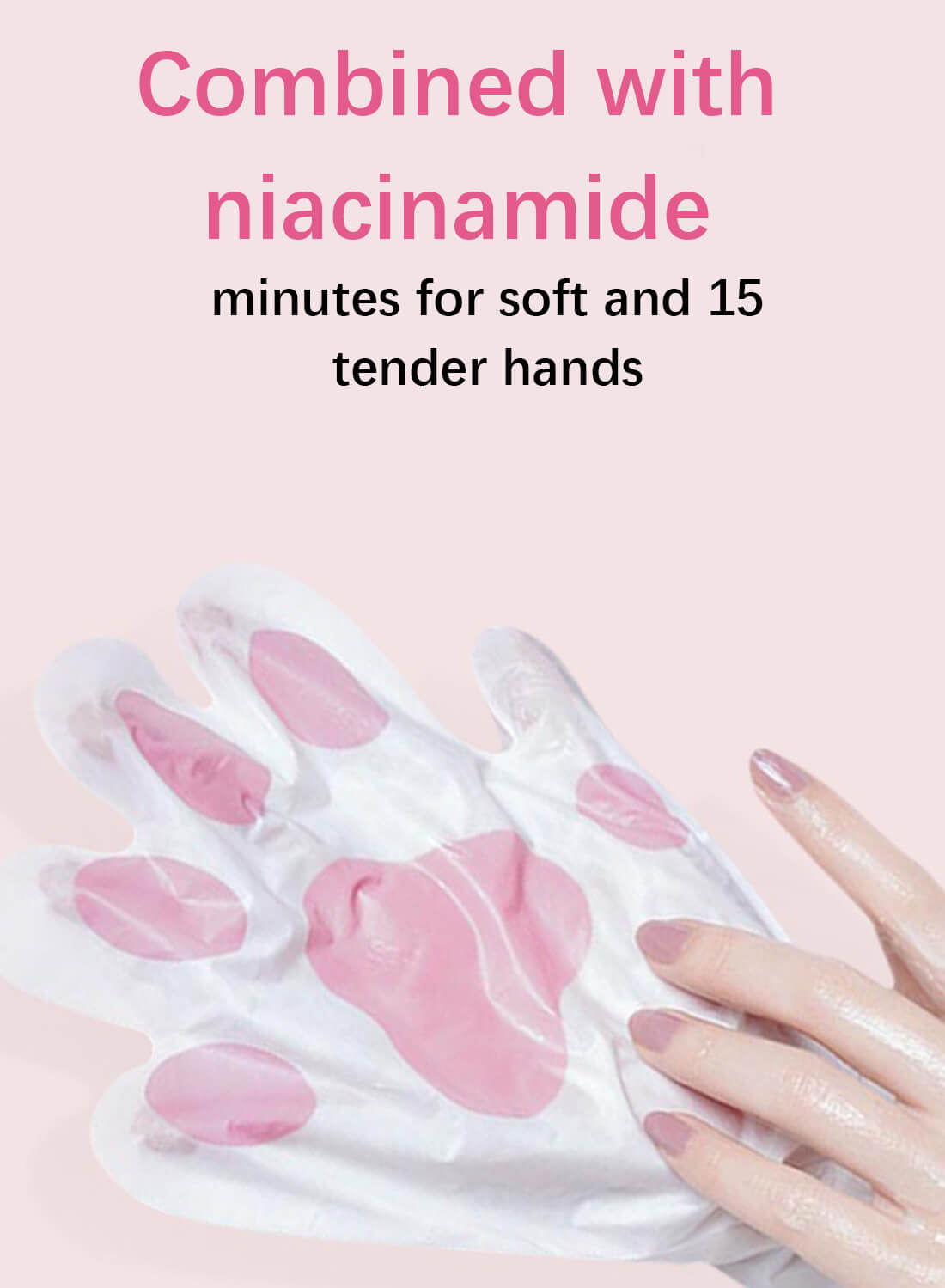 Hand Mask with Nicotinamide and Hyaluronic Acid 1 Pair