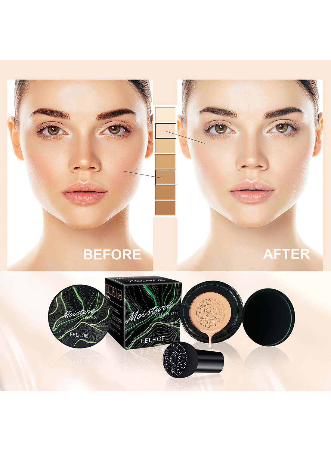 Mushroom Head Air Cushion BB Cream Makeup Foundation