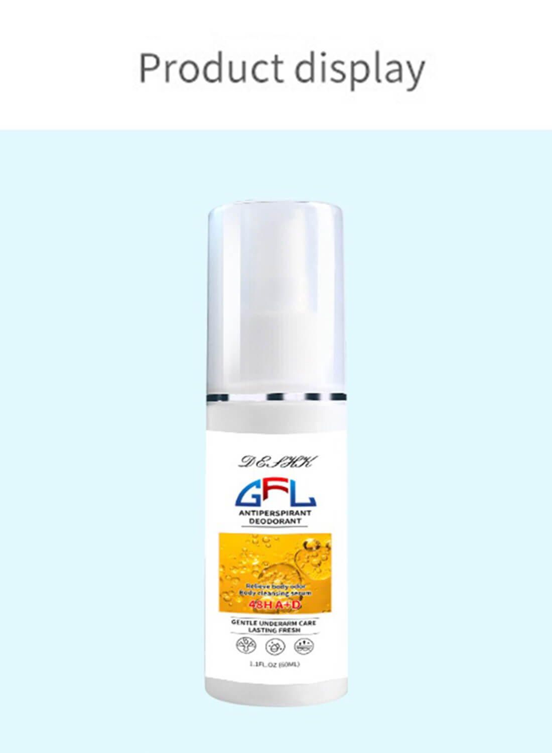 Antiperspirant Deodorant Spray, 48 Hour Sweat and Odor Protection for Unisex 60ml