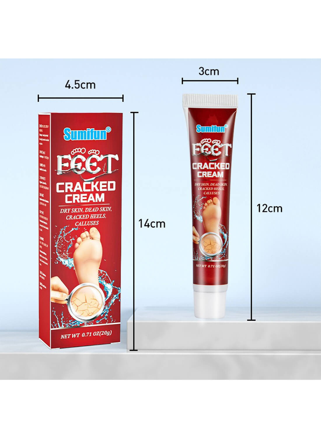 Feet Cracked Cream, Foot Repair Cream 20g