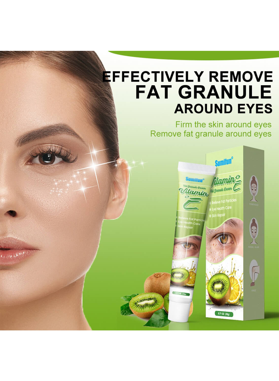 Vitamin E Fat Granule Cream, Eye Fat Removal Cream 20g