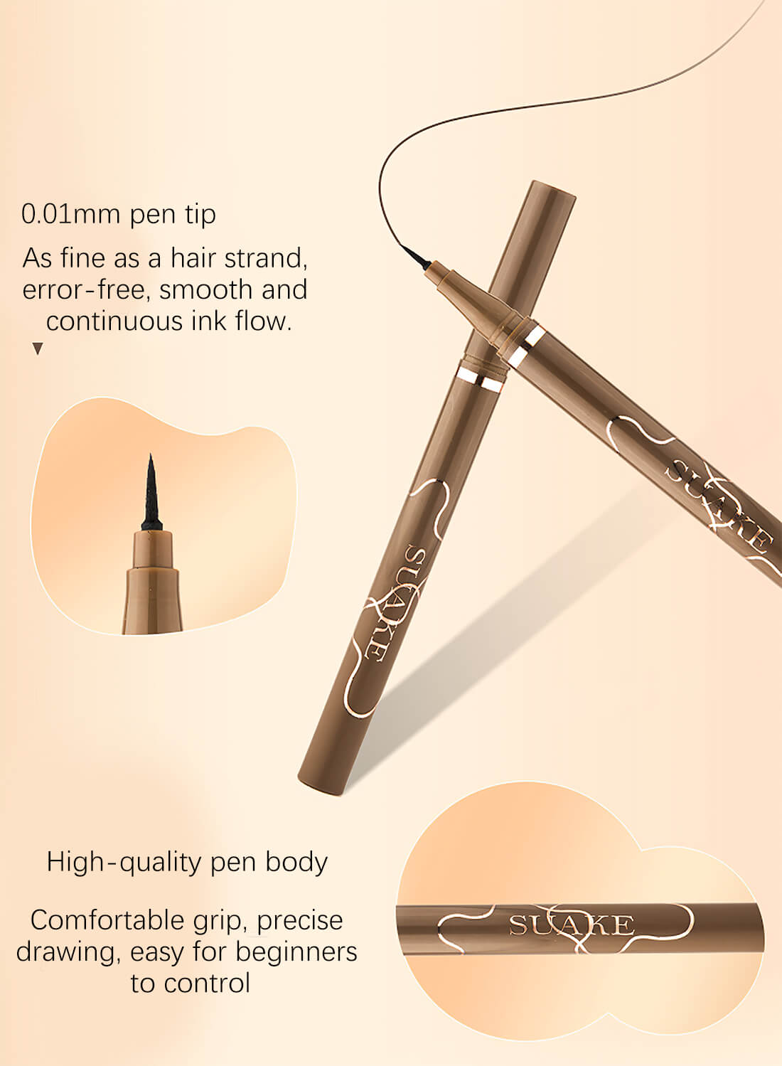 SUAKE Liquid Eyeliner Quick Drying