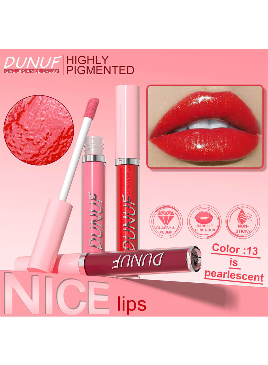 Mirror Lip Gloss for Girls Women 2.5g